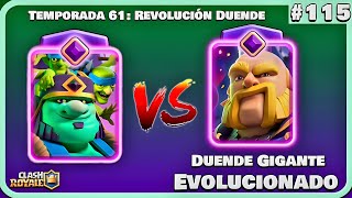 Clash Royale 115  Duende Gigante Evolucionado  Gameplay con Música [upl. by Lindi]