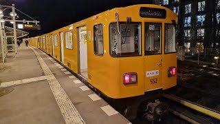 Mitfahrt in der kompletten U1 von Warschauer Straße bis Uhlandstraße im A3L92 552 [upl. by Amadus919]