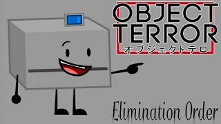 Object Terror Elimanation Order So Far [upl. by Cantu]