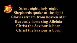 Silent night lyrics karaoke  instrumental music  piano and strings  Christmas song  carol [upl. by Nitaf947]