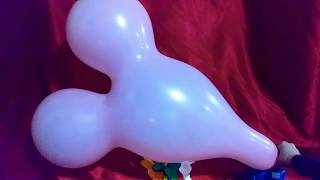 BIG MICKEY MOUSE SHAPED BALLOONS POP [upl. by Sixela]