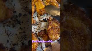 Broiled schnitzel in the oven ￼ comes out as good as fried cooking cookingshow recipe chefing [upl. by Ermengarde]