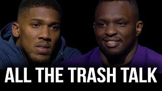 Anthony Joshua amp Dillian Whyte trash talking each other for 11 minutes [upl. by Sauer]