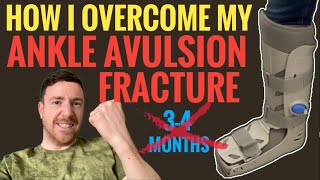 How I Overcome An Ankle Avulsion Fracture And Got Back Running Sooner [upl. by Nagaer]