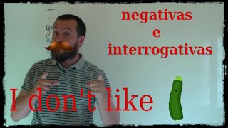 Present Simple frases negativas e interrogativas [upl. by Smoot685]