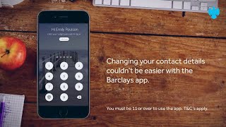 The Barclays app  How to change your personal details [upl. by Naellij]