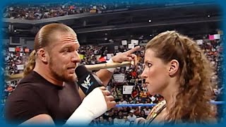 Triple H and Stephanie McMahon discuss their masterplan on Jericho SmackDown July 13 2000 [upl. by Neerol212]