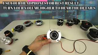 STOP BUYING CRAP 12 Mid Weight Tweeters BEST SELLERS Sound test and Over Look [upl. by Akemeuwkuhc]