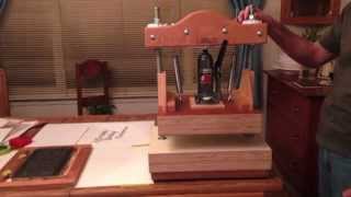 New Letterpress Printing Press with Hydraulic Jack [upl. by Medorra]