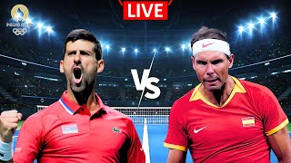 LIVE🔴 Novak Djokovic vs Rafael Nadal  Olympic Tournament Men Singles [upl. by Irek]