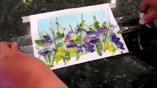 HOW TO do Flower Preservation art with tape [upl. by Plume726]