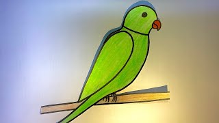 How to draw a Parrot step by step  Easy Parrot Drawing [upl. by Pelligrini]