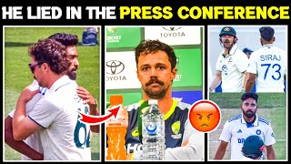 HE LIED IN THE PRESS CONFERENCESiraj HUGE Allegation on Travis Head 😯India vs Australia BGT Test। [upl. by Mehetabel938]