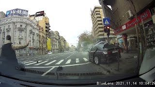 BMW Fleeing From Police Loses Control and Crashes  ViralHog [upl. by Haggar]