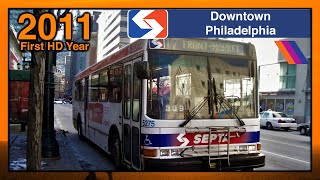 SEPTA Buses in Downtown Philadelphia 2011 [upl. by Deanne]