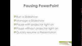 How to Pause a Presentation  MS Powerpoint amp Presentation Skills and Tips [upl. by Ymirej539]