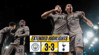 MAN CITY 33 TOTTENHAM HOTSPUR  PREMIER LEAGUE EXTENDED HIGHLIGHTS [upl. by Dorehs]