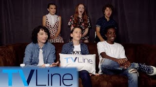 Strangers Things Cast Interview  ComicCon 2017  TVLine [upl. by Andromada]