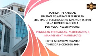 PENATARAN SUKATAN PEPERIKSAAN STPM SIRI 2 YANG DIMURNIKAN NEGERI PAHANG 2024 [upl. by Akeit]