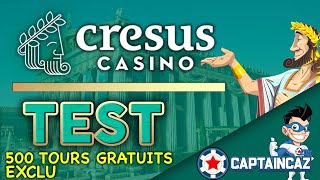 CRESUS CASINO Avis et Test 2023  Bonus EXCLUSIF 500 Free Spins [upl. by Trebliw]