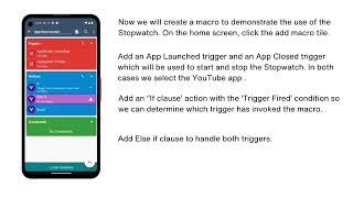 How to use Stopwatches in MacroDroid [upl. by Yrehc834]