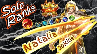 EL DAÑO DE NATALIA NO DEJA DE SORPRENDER  ONE SHOT BUILD NATALIAMOBILE LEGENDS NATALIA GAMEPLAY [upl. by Pena51]