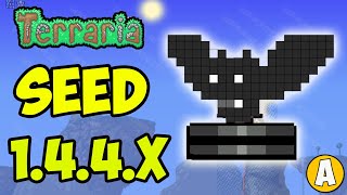 Terraria how to get BAT STATUE NEW SEED 1449  Terraria 1449 Bat Statue [upl. by Liddy897]