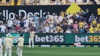 Hasan Ali enjoying with Aussie crowd in Merv Hughes style MCG 2023 [upl. by Ettenauq798]