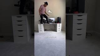 IKEA DESK VS STANDING DESK 🔥🤯 WHICH ONE IS BETTER desksetup gamingsetup standingdesk pcsetup [upl. by Ursas]