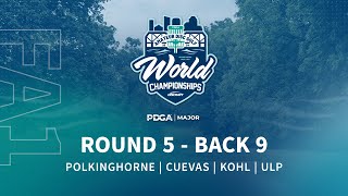 2024 PDGA Amateur Disc Golf World Championships  FA1 R5B9  Polkinghorne Cuevas Kohl Ulp [upl. by Rosalia72]