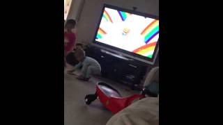 Twins singing bubble guppies song [upl. by Anavlys]