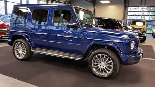 16918 MercedesBenz G 400 d AMG Line Edelstahl brilliantblau Standheizung [upl. by Imeaj]