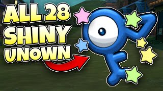 Shiny Hunting All 28 Unown LIVE  Pokémon Legends Arceus [upl. by Trevor845]