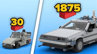 LEGO DeLorean in Different Scales  Comparison [upl. by Emilie560]