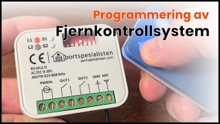 Enkel programmering av Fjernkontrollsystem [upl. by Notnyw141]