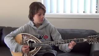 Apopse thelo na pio  Johnny  11yr old kid playing bouzouki [upl. by Ellenoj]