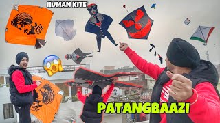 Patangbaazi amritsar Di 😱 Pipa Kite 🪁 Flying Kites 2024 [upl. by Enelhtac]