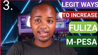 LEGIT WAYS TO INCREASE FULIZA LIMIT  HOW DO YOU INCREASE FULIZA NA MPESA ON SAFARICOM LINE [upl. by Lashonda]