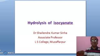 Hydrolysis of isocyanate [upl. by Tlevesor]