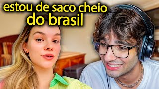 o brasil ESTRAGOU a vida dessa gringa por um motivo estranho [upl. by Namlaz418]