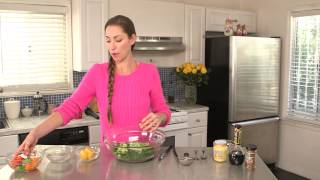 Detox Kale Crunch Salad  Tara Stiles Eats [upl. by Hayikat160]