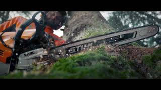 STIHL MS 500i fuel injected Chainsaw [upl. by Euqinamod]