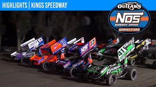 World of Outlaws NOS Energy Drink Sprint Cars  Kings Speedway  September 7 2024  HIGHLIGHTS [upl. by Xaviera]