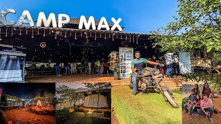 Camping near Mumbai  Camp Max  Day 1  Karjat  Lake Side Camping  Live Music  My First Vlog [upl. by Yriek779]