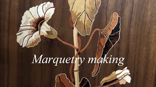 Marquetry making marquetry cabinet part 1 [upl. by Anwat]