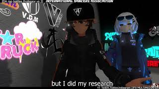 IDA INTRODUCES VTUBER RAP BATTLES Professor vs JJ NEOSVR [upl. by Obeng]