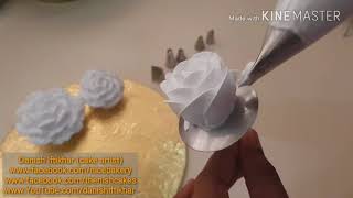 How to make different flowers with non dairy cream [upl. by Jr]