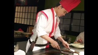 Benihana Chef Cooking At Table Review HD Video Japanese Menu Restaurant Review [upl. by Erickson]