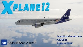 Toliss A320neo  Scandinavian Airlines  ESSA to EFHK [upl. by Ykciv]