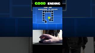 Geometry Dash Cube Trap GOOD Ending 😂 shorts [upl. by Aihsila]